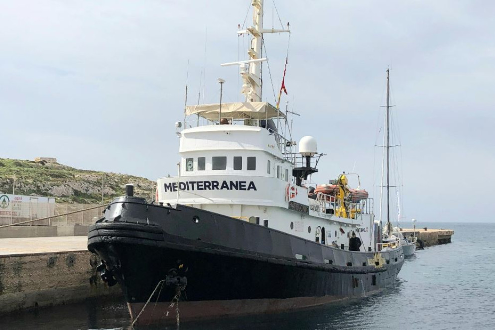 La nave Mare Jonio della Ong Mediterranea Saving Humans - .