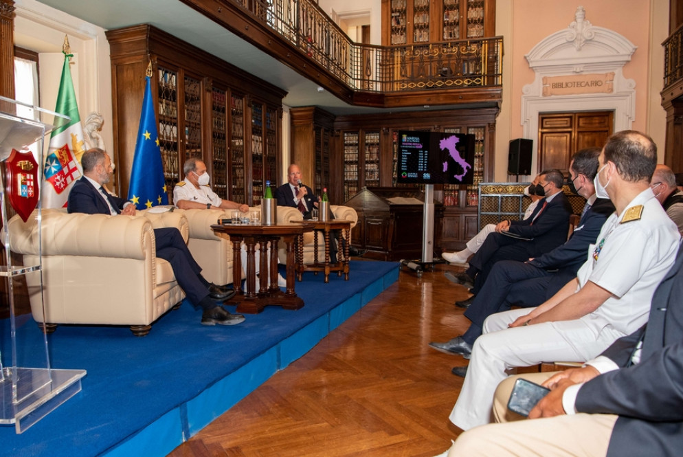 La presentazione del Nastro Rosa Tour a palazzo Marina a Roma - Marina Militare