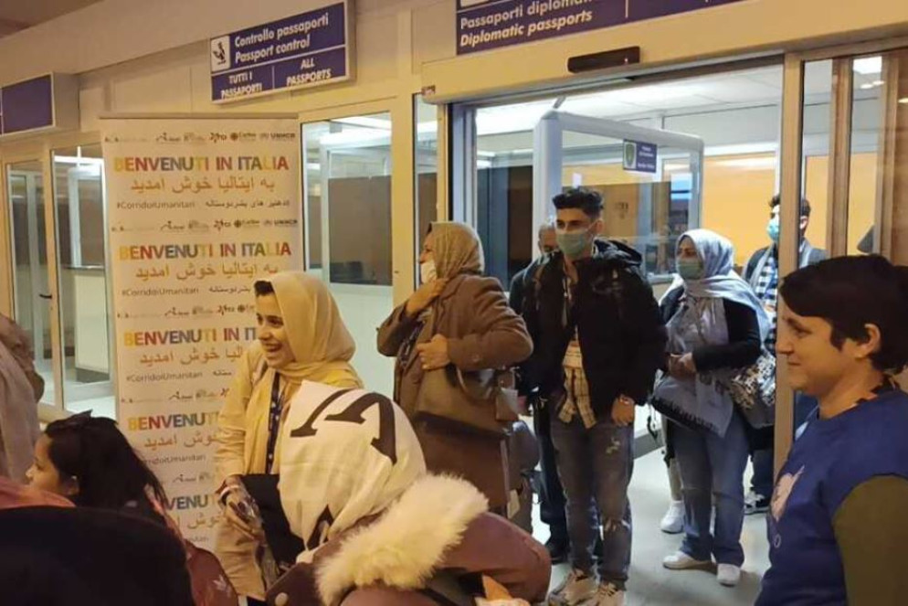 L'ingresso nell'area arrivi - Comunità di Sant'Egidio