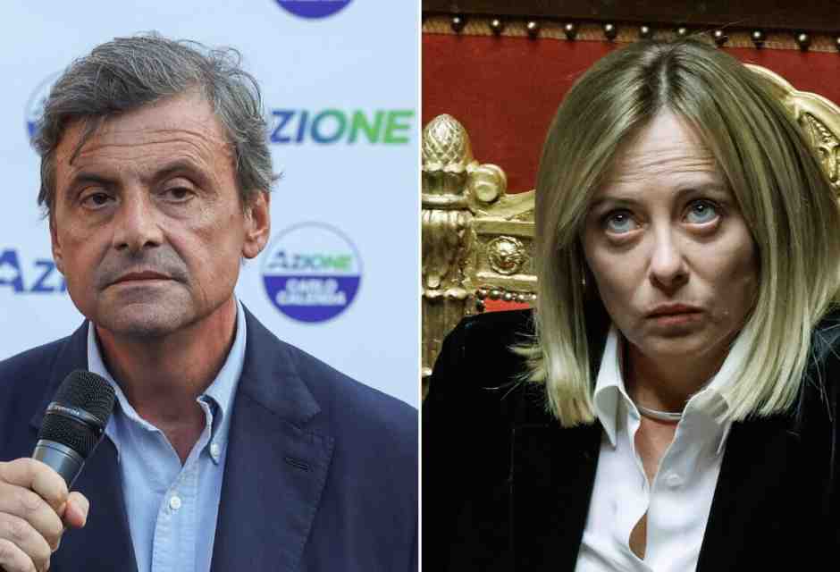 Il confronto Calenda-Meloni in Senato