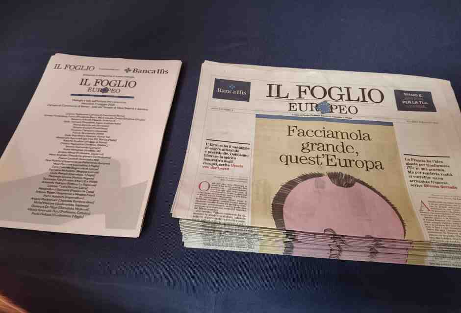 "Il Foglio europeo", il nuovo mensile in edicola con Il Foglio