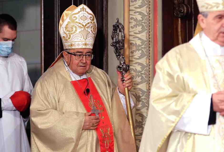 Il cardinale Puljic nel 2020 (foto Ansa)