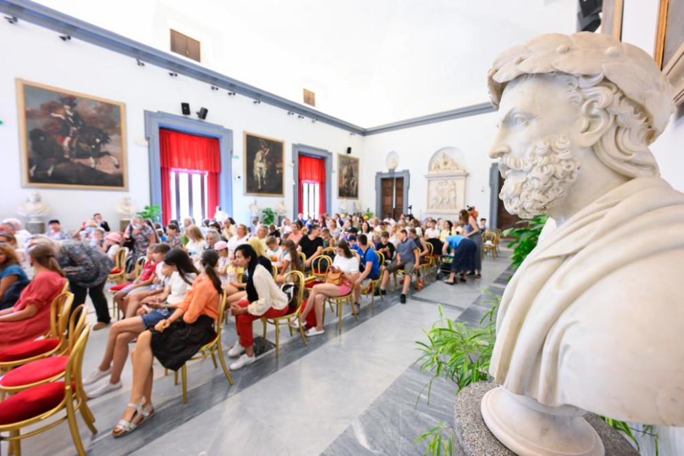 La Sala della Protomoteca durante la presentazione del Summer Camp - Foto Atlantia