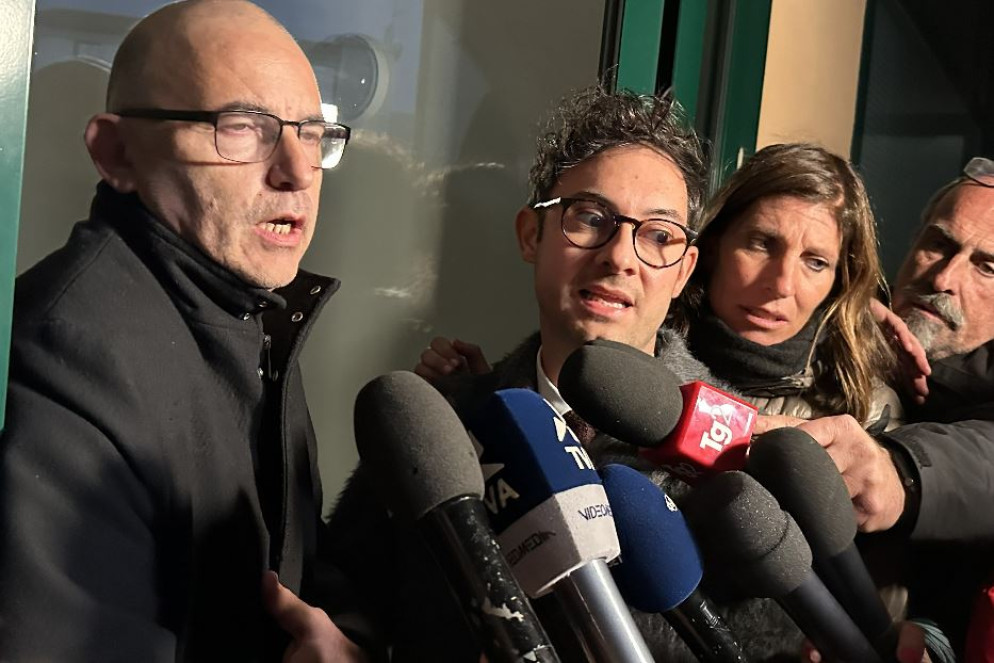 Il padre di Filippo Turetta davanti alle telecamere - Fotogramma