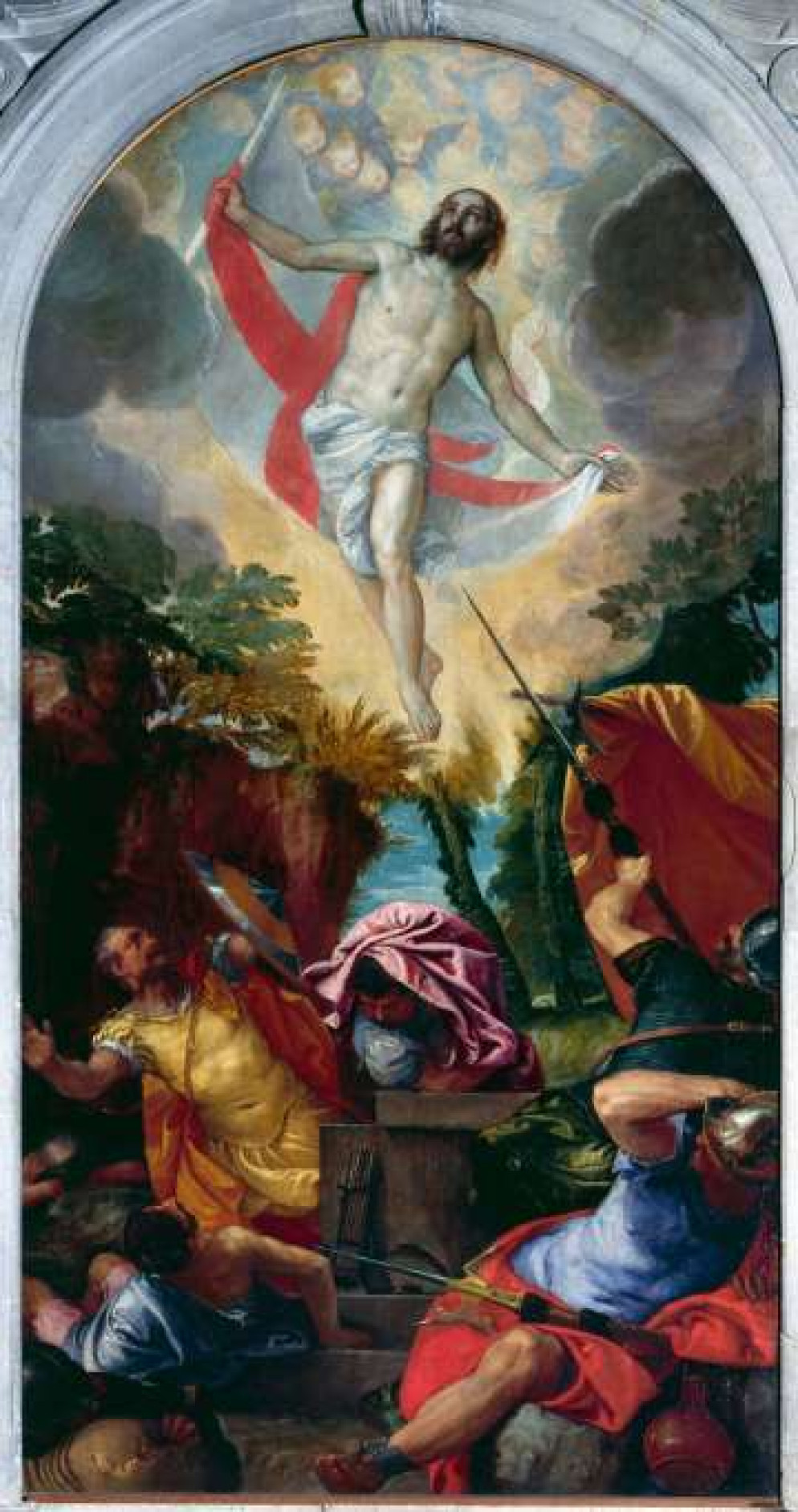 Paolo Caliari, detto il Veronese, "Resurrezione", 1560 circa, olio su tela. Venezia, chiesa di San Francesco della Vigna - Cameraphoto Arte Venezia