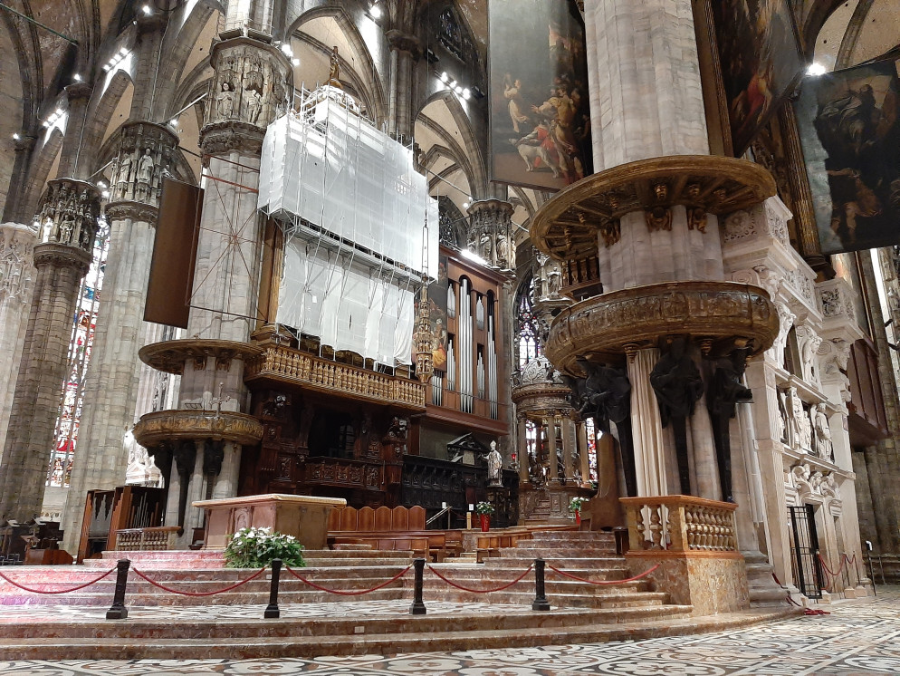 Anche il Grande Organo del Duomo è in restauro. Ed è fra le mete delle nuove visite guidate "in presenza" - foto Veneranda Fabbrica del Duomo di Milano