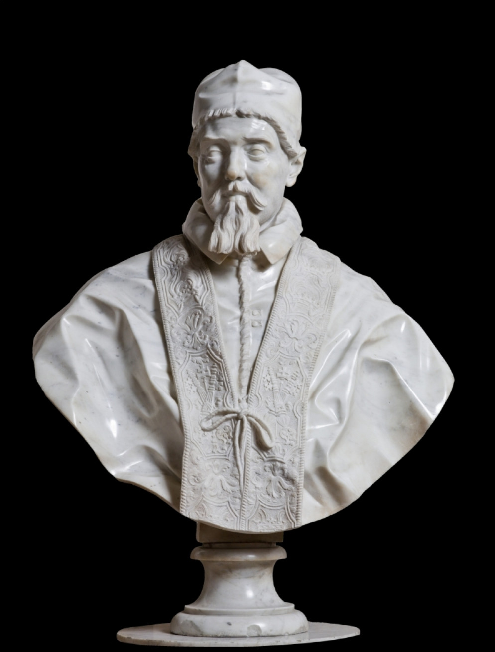 Gian Lorenzo Bernini e bottega, "Busto di Urbano VIII", 1655 circa, marmo. Gallerie Nazionali di Arte Antica, Roma - Mauro Coen