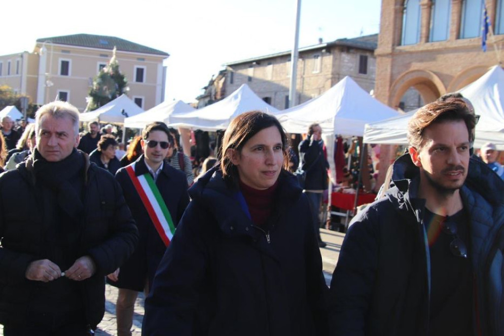 La segretaria del Pd Schlein alla marcia - Ansa