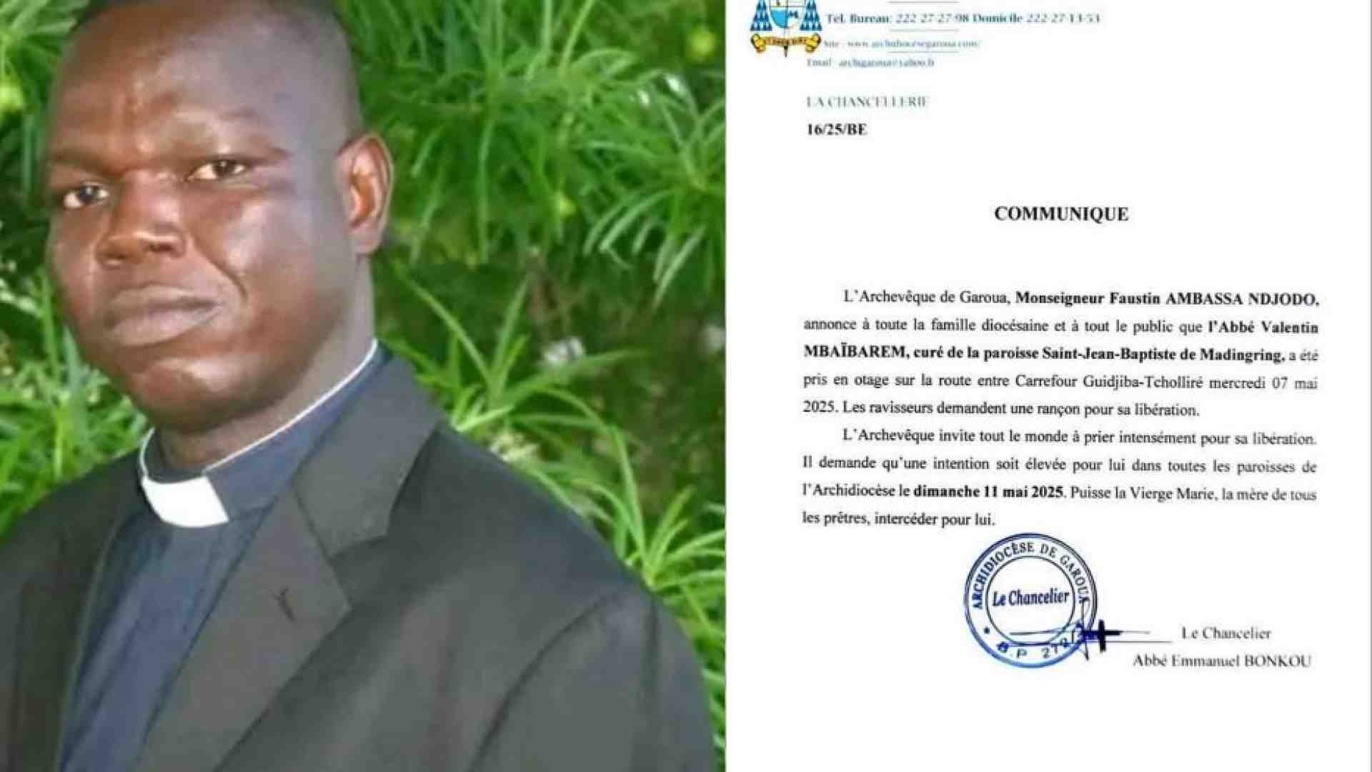 Immagine di Giovane sacerdote rapito in Camerun, chiesto un riscatto