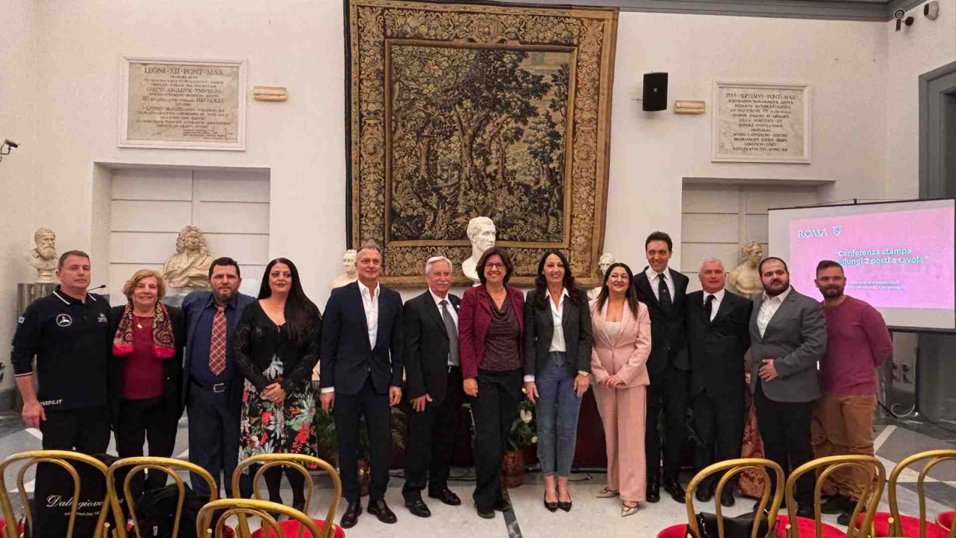 Immagine di Roma aggiunge "2 posti a tavola" al ristorante per chi è in difficoltà