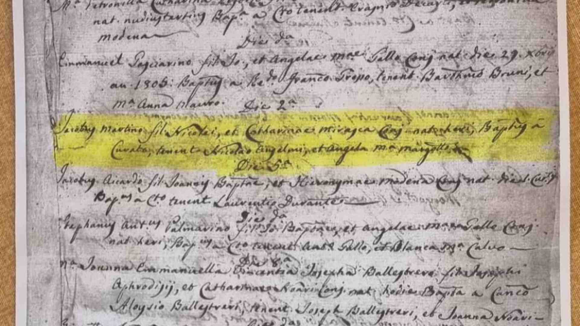 Immagine di Il trisnonno di Papa Leone XIV era di Sanremo? I documenti in cattedrale