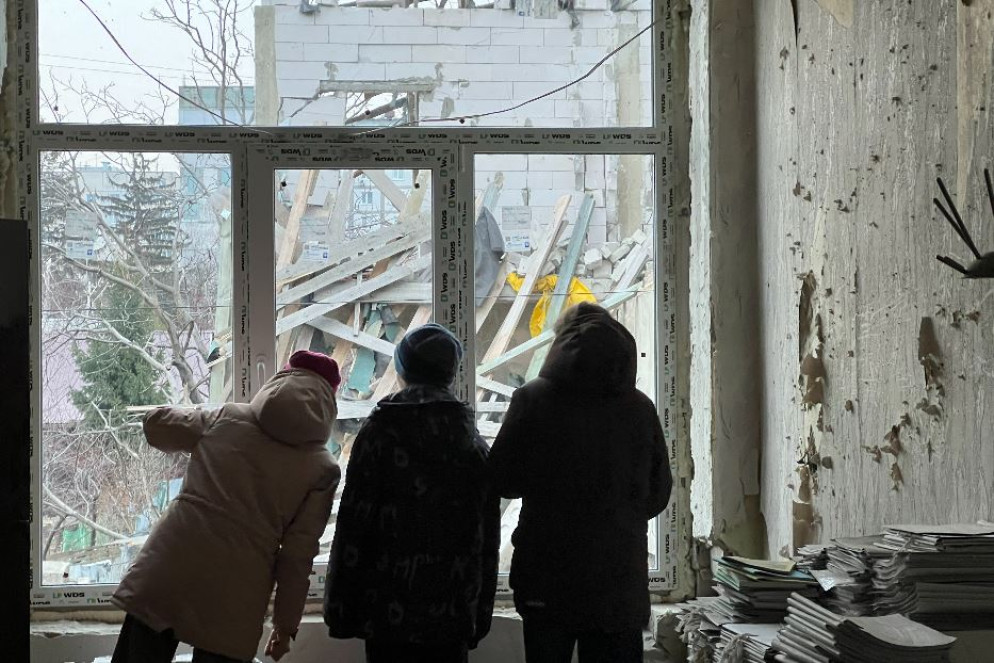 Alcuni dei bambini adottati dalle famiglie di Chuhuiv sotto le bombe russe - Gambassi