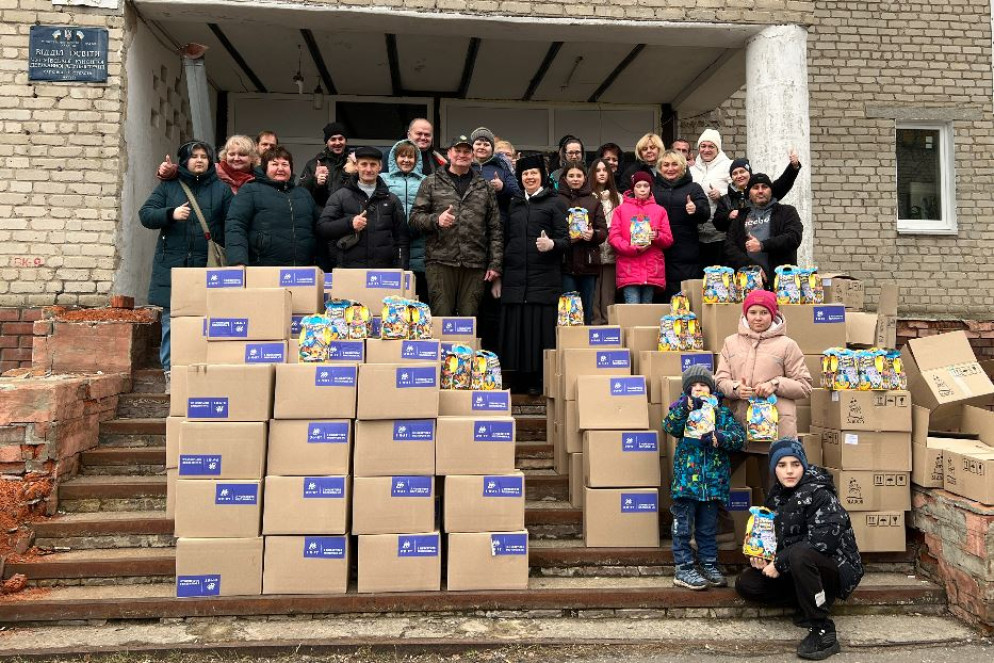 La Caritas greco-cattolica consegna gli aiuti umanitari alle famiglie di Chuhuiv che adottano gli orfani di guerra - Gambassi