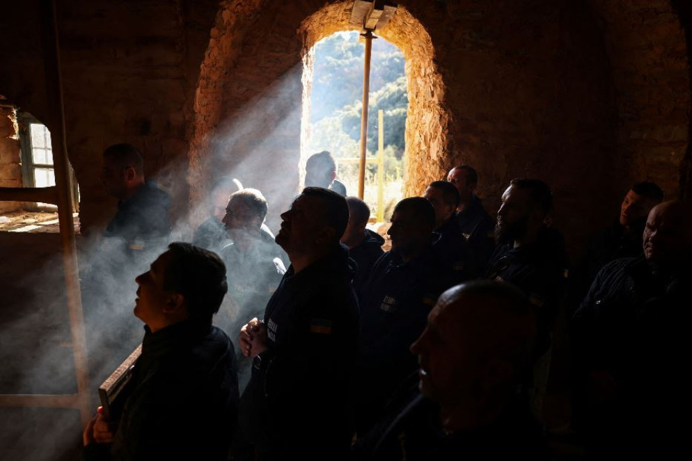 Durante una funzione in una cappella - Reuters / Alexandros Avramidis