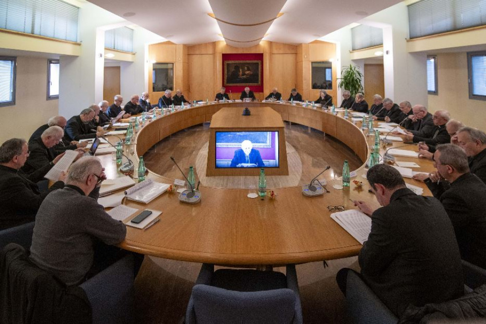 Il cardinale Matteo Zuppi, presidente della Cei, apre i lavori del Consiglio permanente della Cei - Agenzia Romano Siciliani