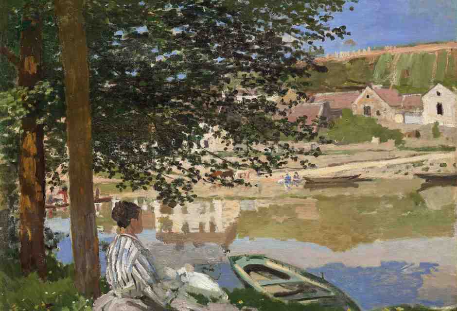 C. Monet, <em>On the Bank of Seine, Bennecourt</em>, 1868