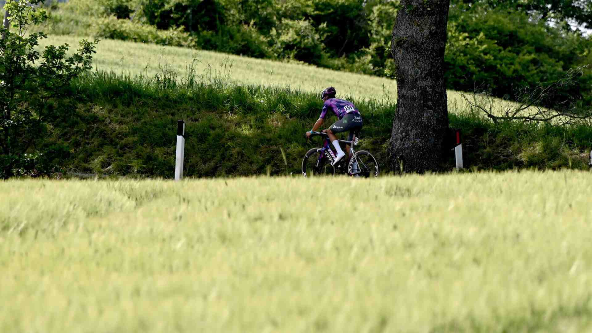 Immagine di I pensieri felici di Plapp e Ulissi (in maglia rosa) al Giro d'Italia
