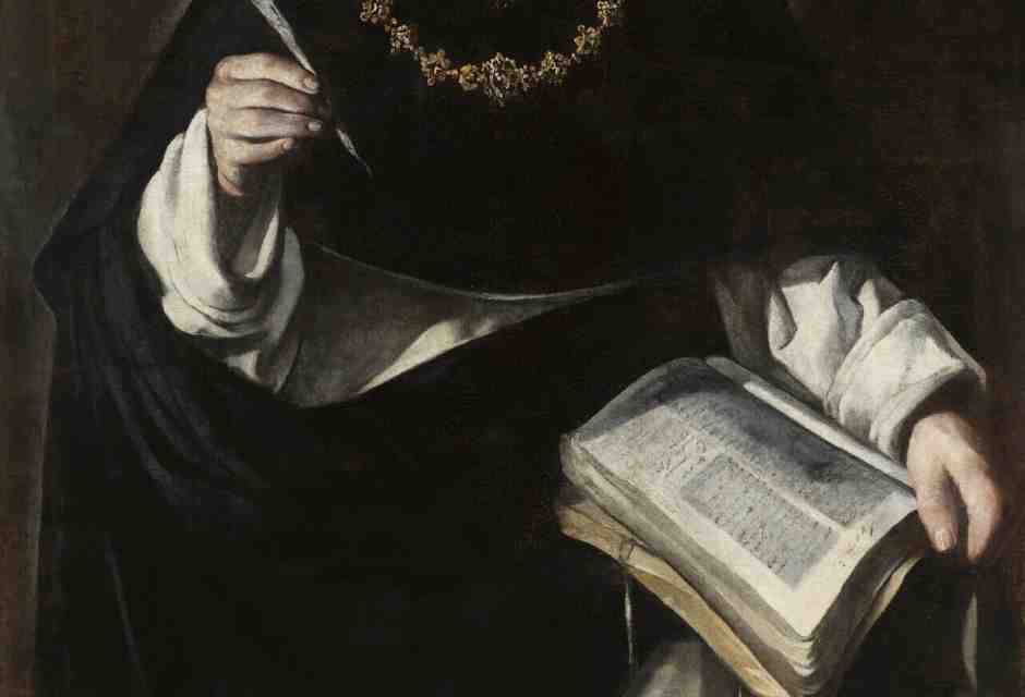 Antonio del Castillo y Saavedra, &ldquo;San Tommaso d&rsquo;Aquino&rdquo;,  olio su tela, 1600-1649, Museo delle Belle arti di Cordova&nbsp;<br />