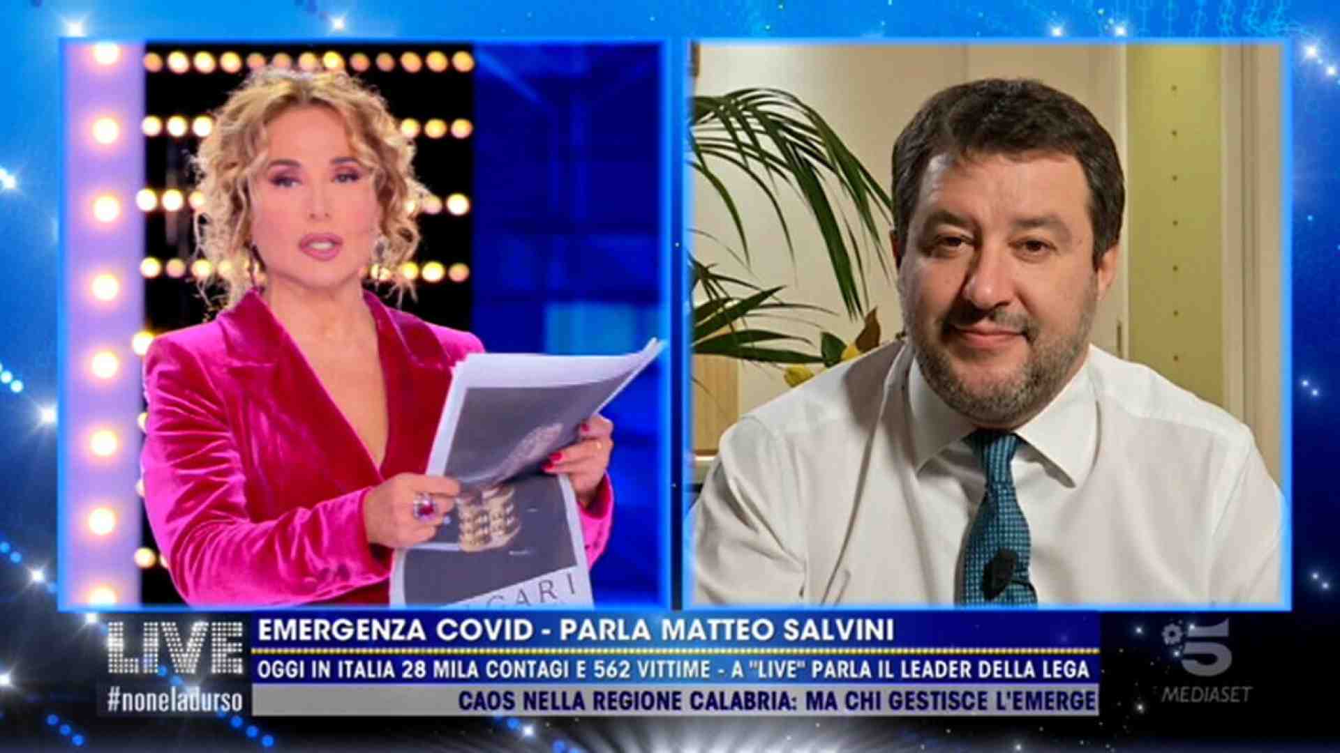 Immagine di Salvini vuole portare Barbara D'Urso in Rai