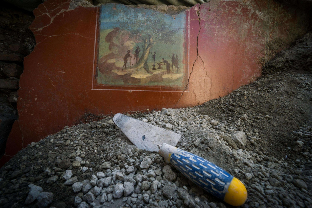 Gli scavi archeologici nella Regio V di Pompei (Ansa/Cesare Abate)
