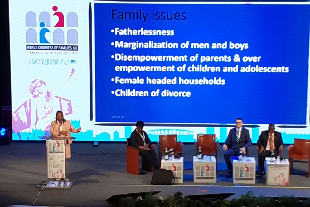 Un momento del Congresso delle Famiglie (Moia)