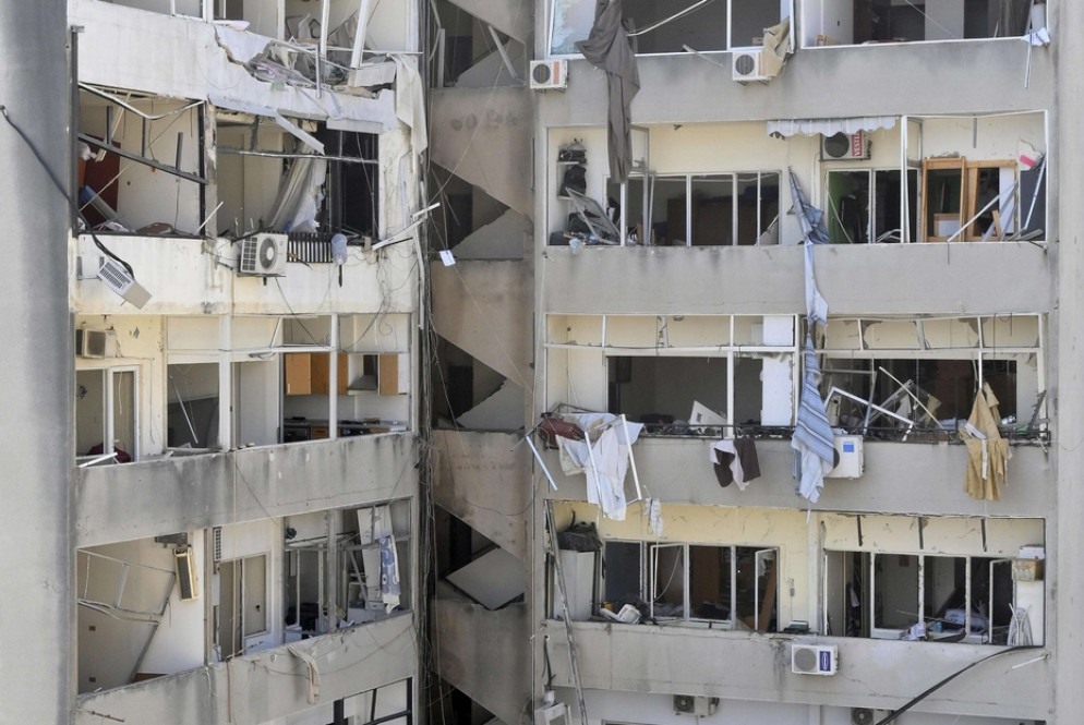 La distruzione al porto di Beirut - Ansa