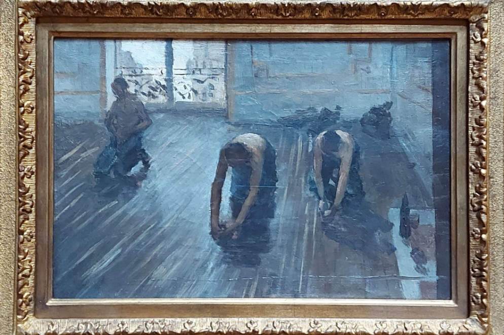 Gustave Caillebotte, “I piallatori di parquet, studio” (1875) - .