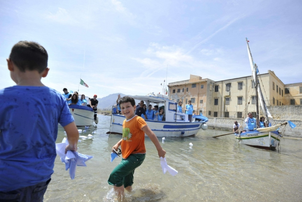La manifestazione dell'Unicef a Palermo