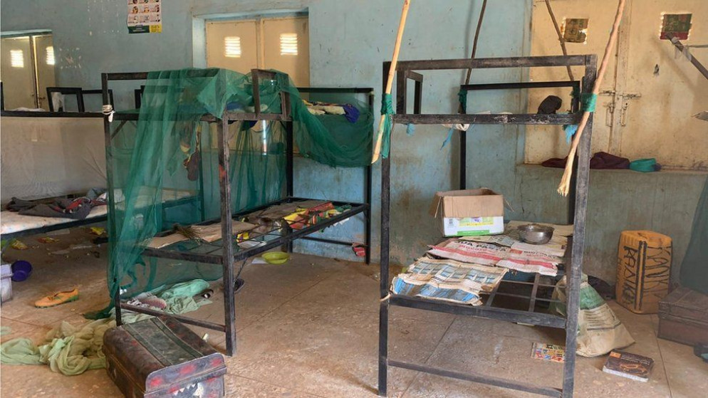 L'interno della scuola in cui sono stati rapiti gli studenti - .