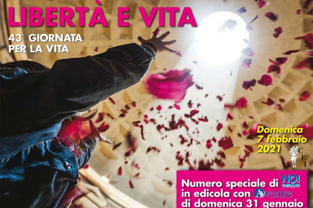 Il manifesto della Giornata per la Vita 2021 - Avvenire