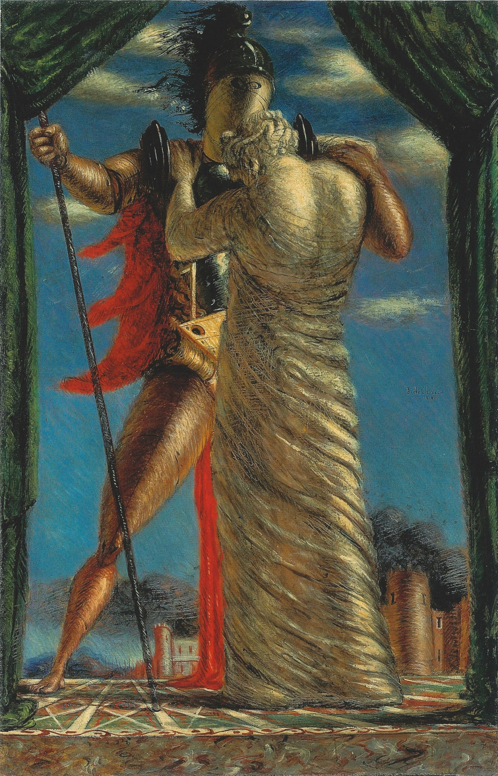 Giorgio de Chirico, "Due figure mitologiche" 1927. Rovereto, Mart (© Giorgio de Chirico by SIAE 2019)