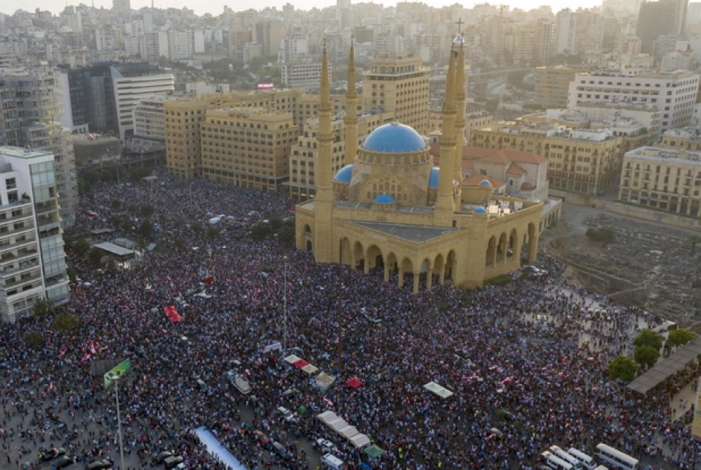 Le proteste anti governative a Beirut - Ansa