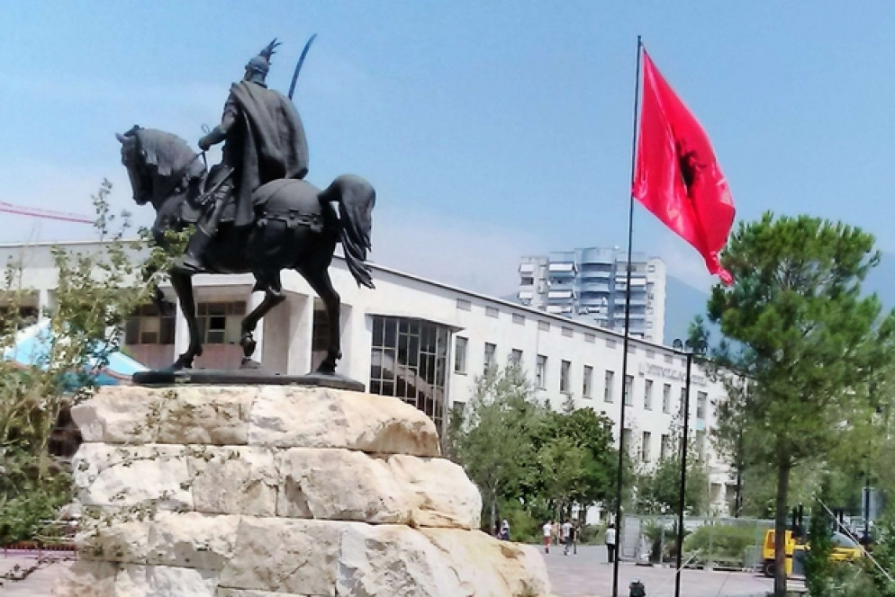 Piazza Scanderberg a Tirana