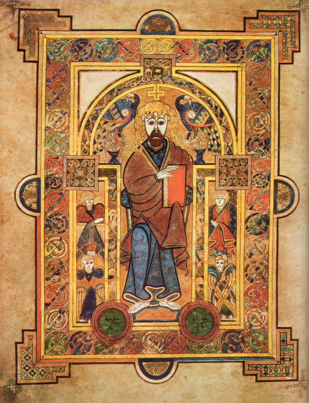 Una delle pagine del Libro di Kells (VI-IX secolo), conservato a Dublino