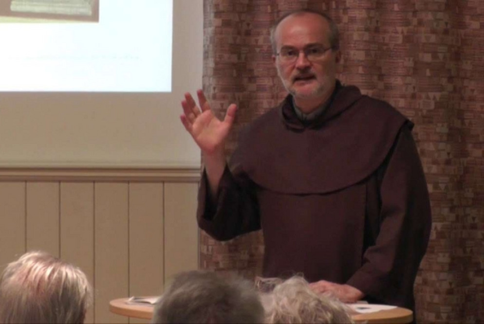 Padre Roberto Maria Pirastu, a una conferenza dell'Associazione Edith Stein Austria
