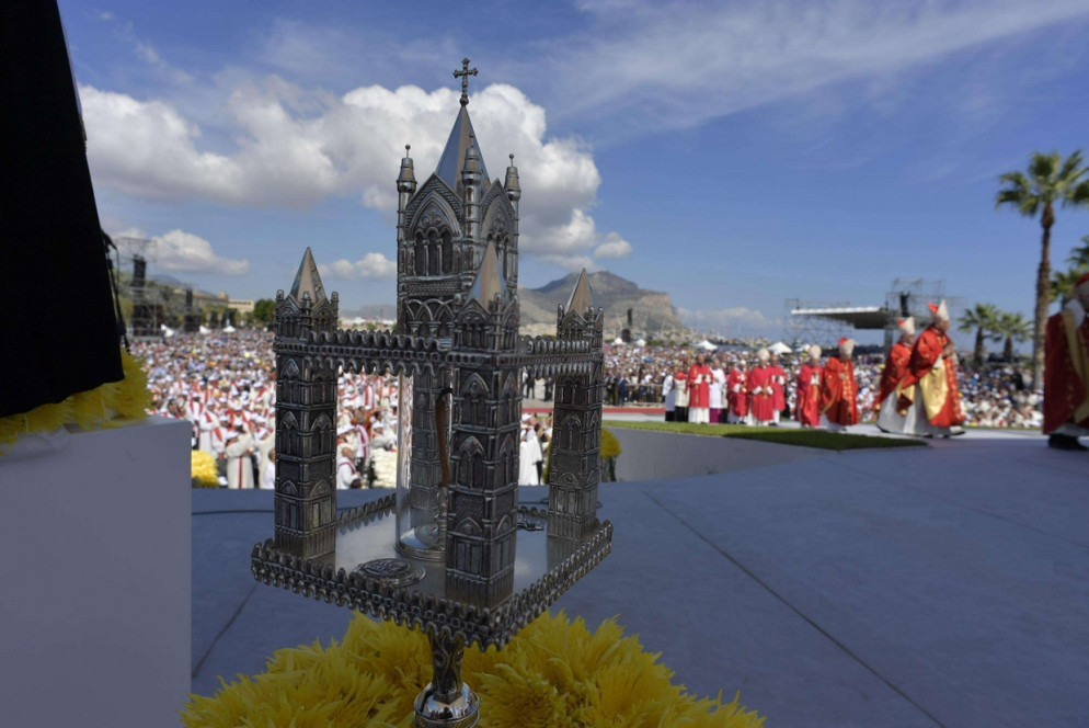 La Messa con il Papa al Foro Italico a Palermo (VaticanMedia/Ansa)