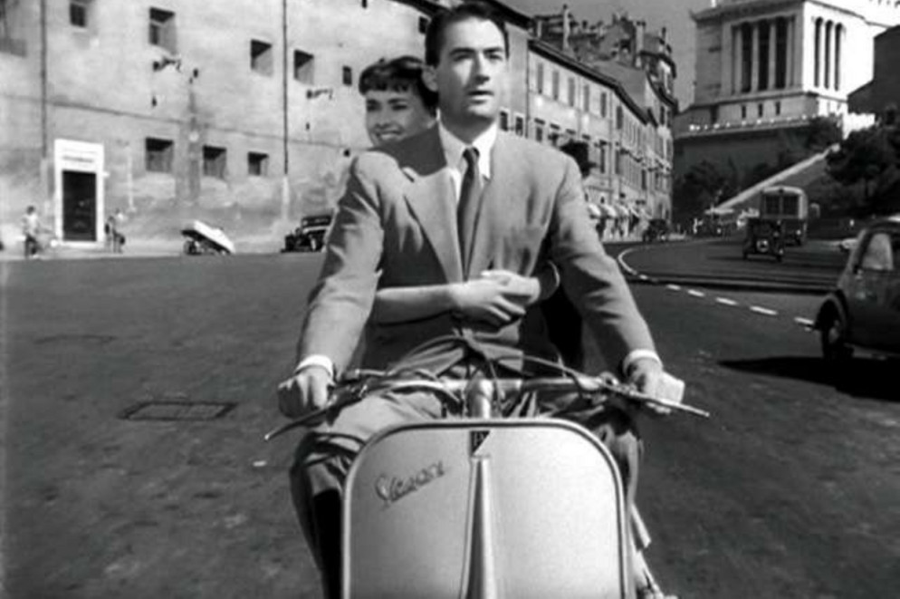 Una scena del film "Vacanze romane", del 1953