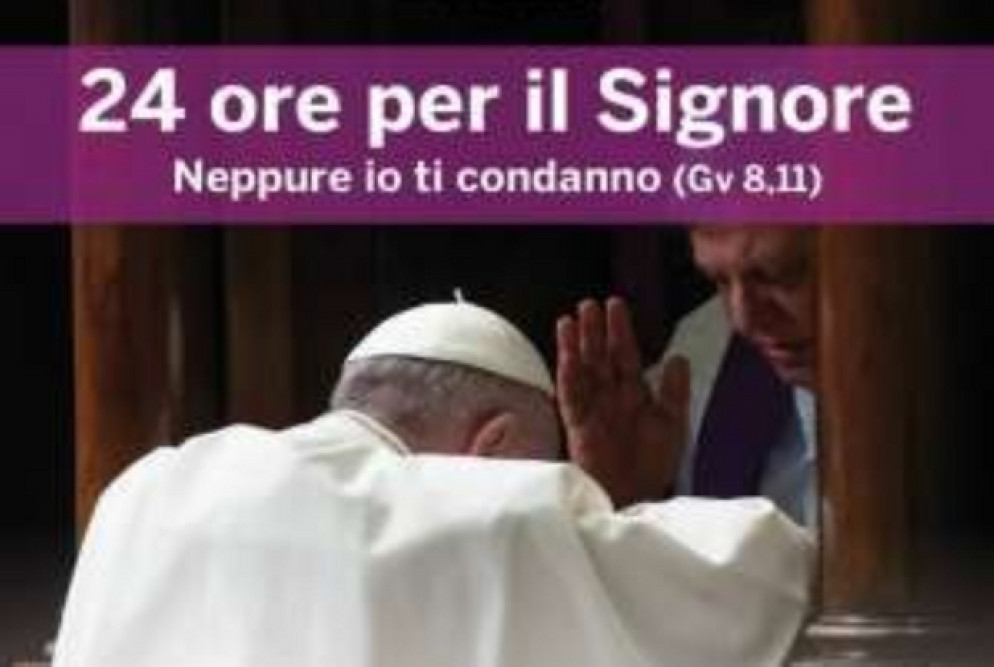 Un immagine significativa dell'evento "24 ore per il Signore" (Vatican Media)