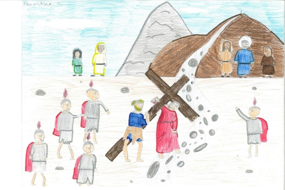 Uno dei disegni realizzati da bambini e ragazzi della Casa Famiglia “Mater Divini Amoris” e della Casa Famiglia “Tetto Casal Fattoria” - Libreria editrice vaticana