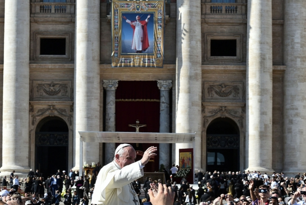 La beatificazione di Paolo VI nel 2014 (Siciliani)