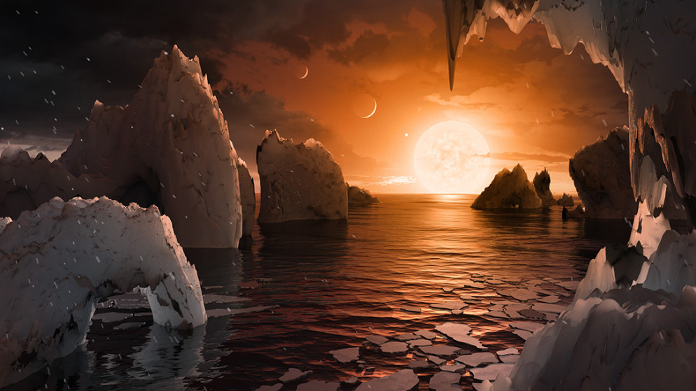 Una illustrazione di come potrebbe apparire uno dei nuovi pianeti (foto tratta dal sito della Nasa)