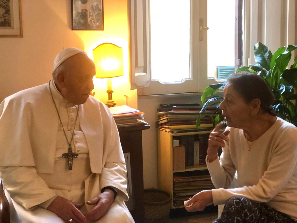Nella conversazione sono stati evocati anche i timori e le speranze per il tempo che viviamo. - Vatican Media