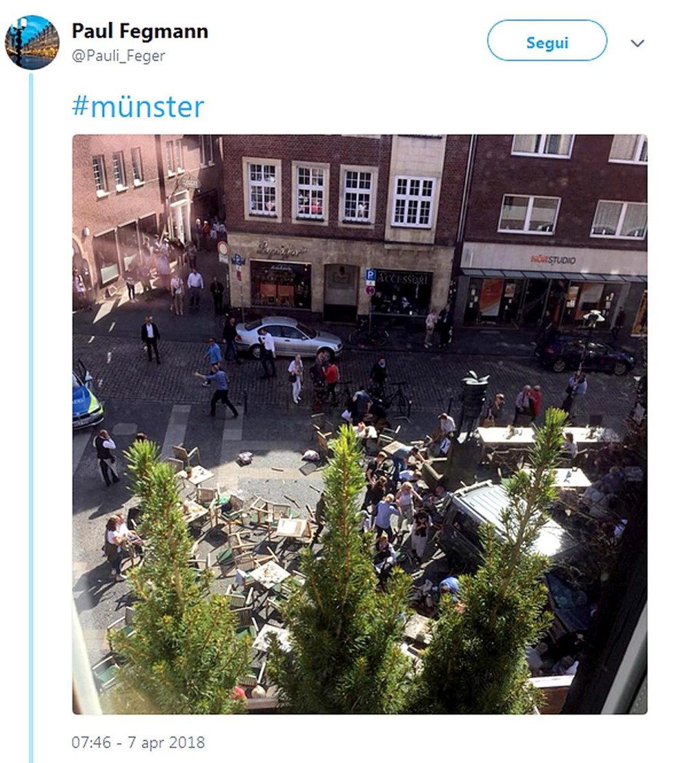 Il luogo del probabile attentato (Ansa/Twitter) - ANSA