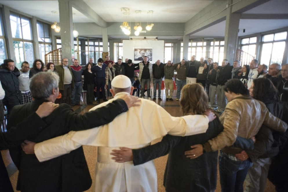 La visita di papa Francesco al Ceis nel 2016