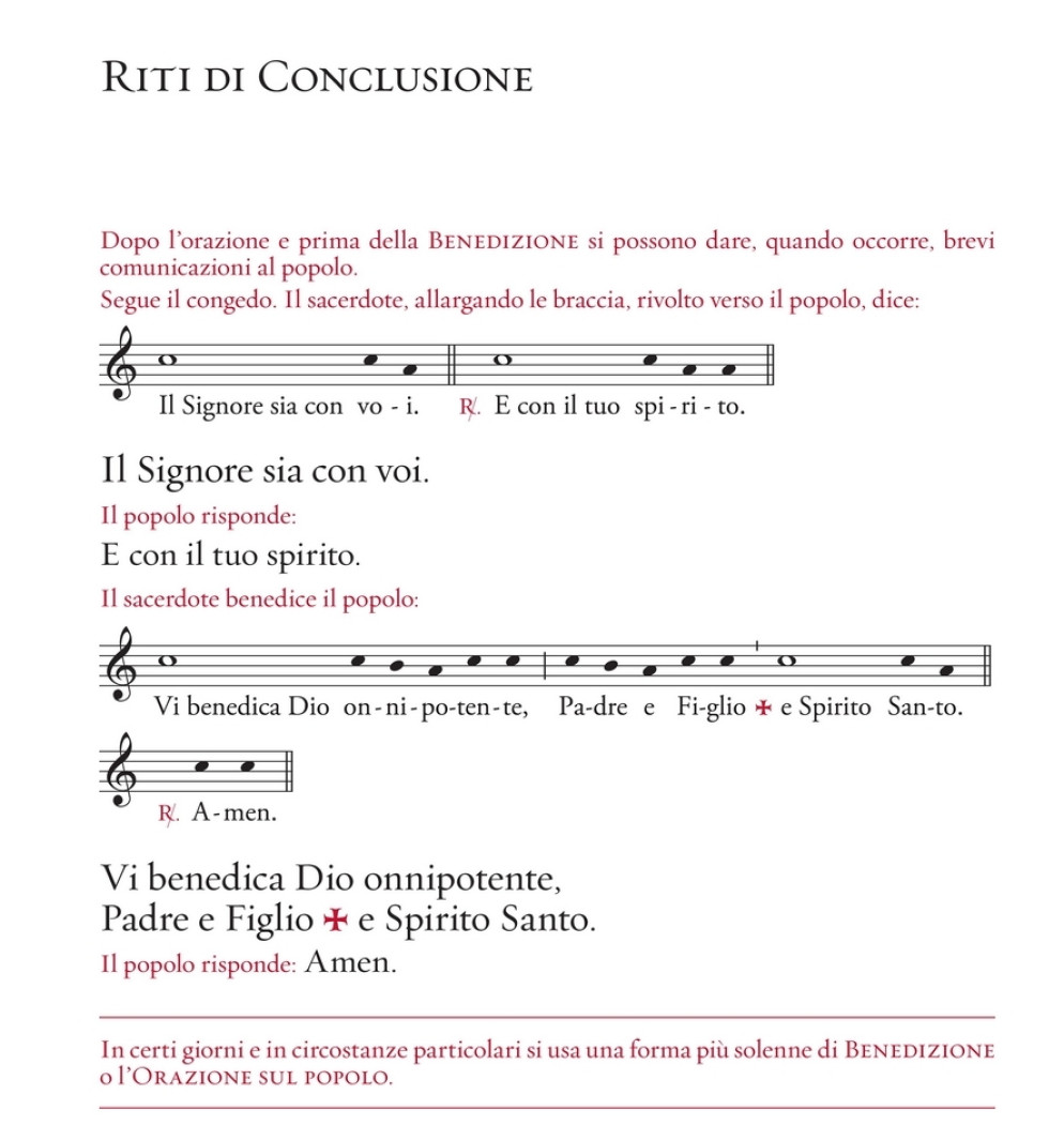 Una pagina tratta dal nuovo Messale Romano in italiano - Avvenire