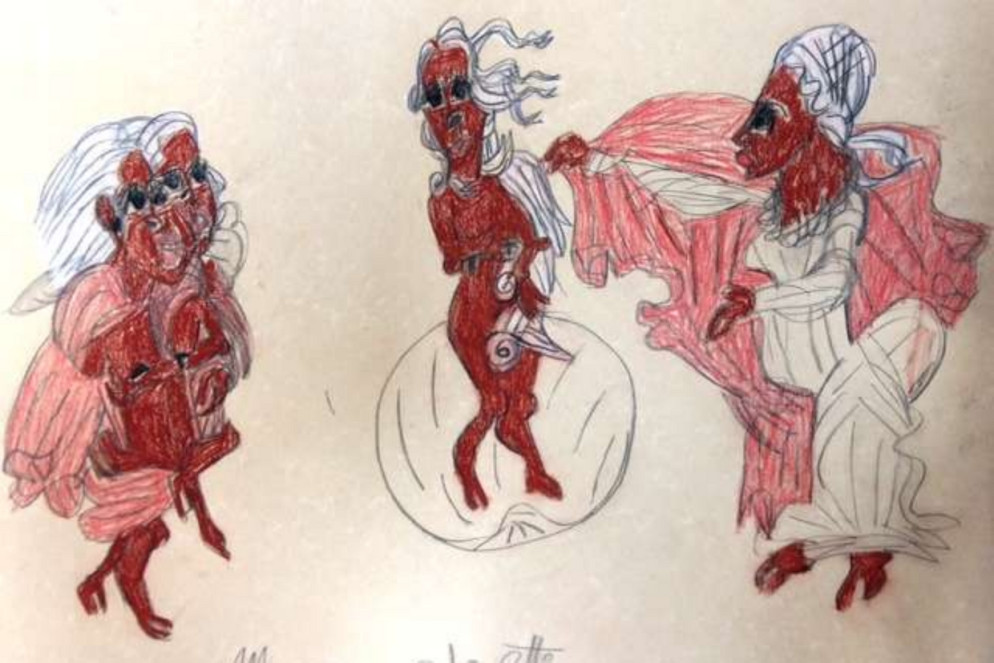«Anche Venere invecchia» Marianna Caprioletti (carboncino e sanguigna su cartoncino)