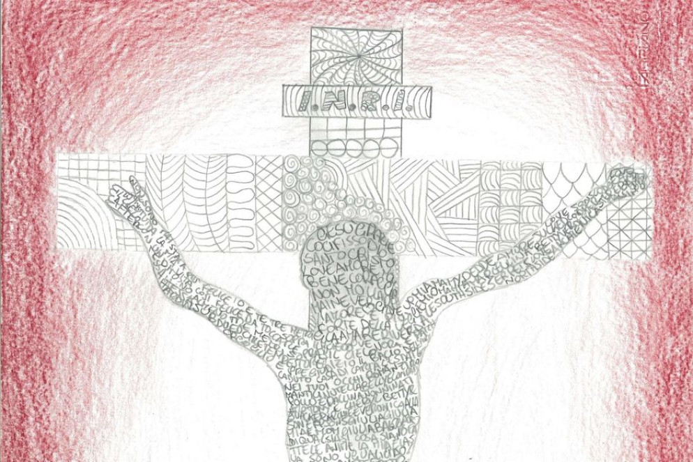 Uno dei disegni realizzati da bambini e ragazzi della Casa Famiglia “Mater Divini Amoris” e della Casa Famiglia “Tetto Casal Fattoria” - Libreria editrice vaticana