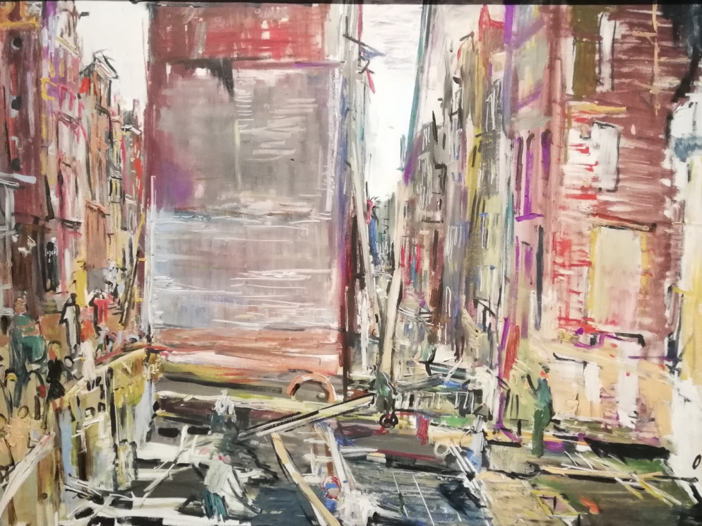 Oskar Kokoschka, “Amsterdam, piazza dei mercati” (1925)
