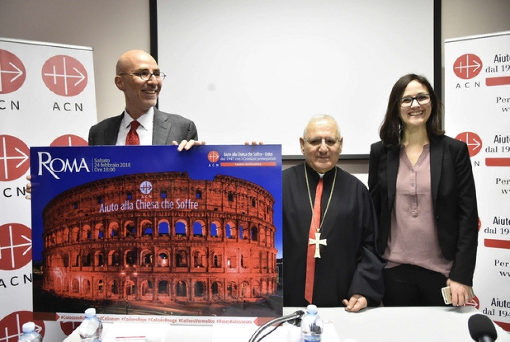 Un momento della presentazione, oggi a Roma, dell'iniziativa di Acs