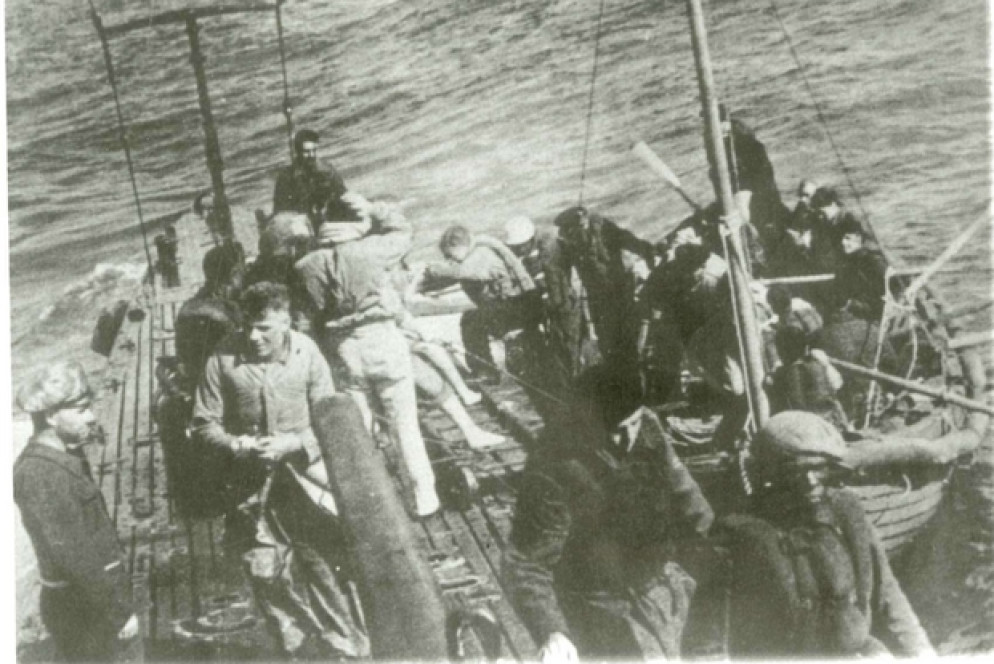 Un'altra immagine del salvataggio